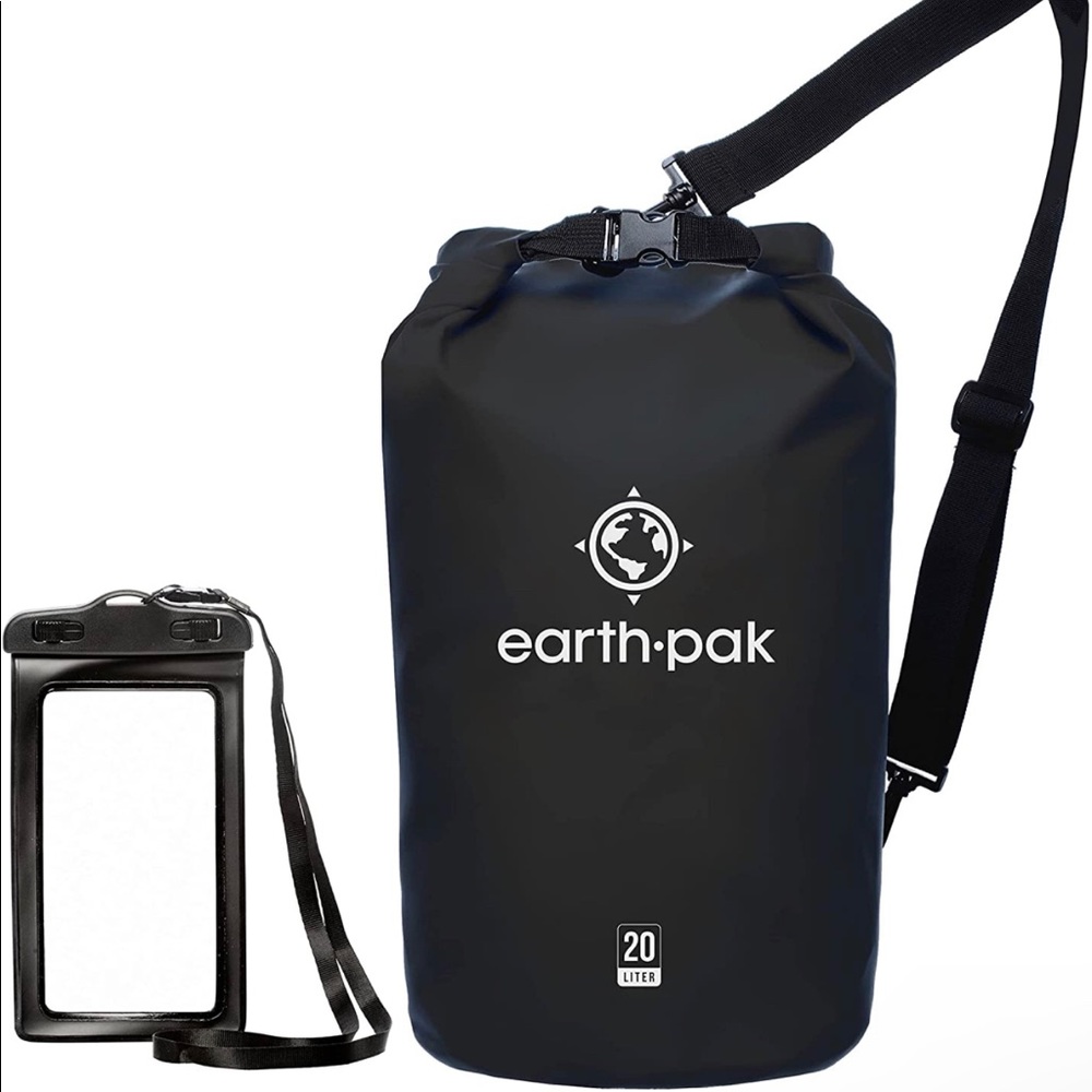 NWOT Waterproof 55L Dry Bag Phone Case Roll Top Kayak Beach Rafting Fish…